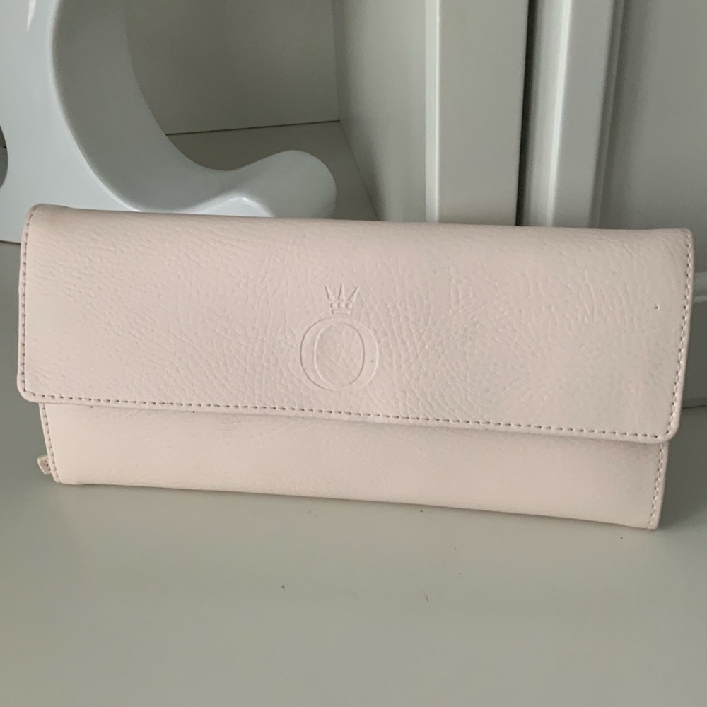 PANDORA Unforgettable Moments Pink Travel Jewelry Case Organizer Clutch Leather